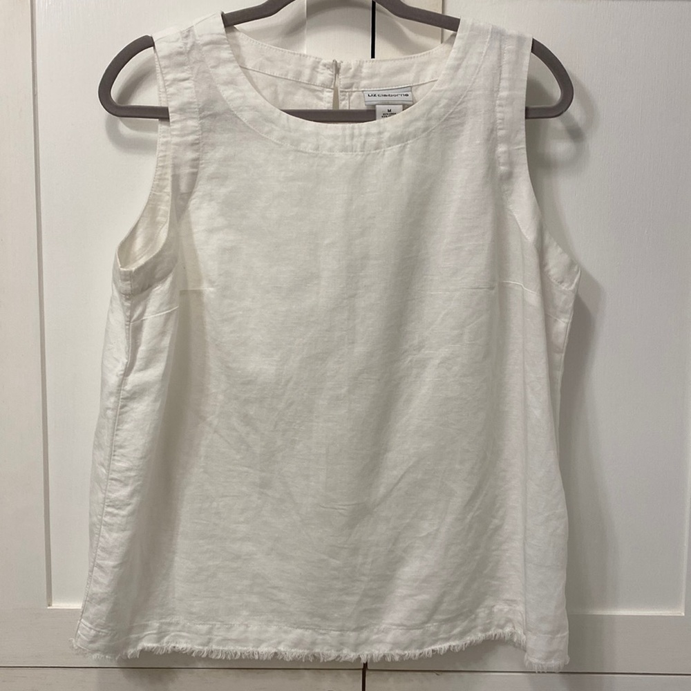 Essential White Linen Shell